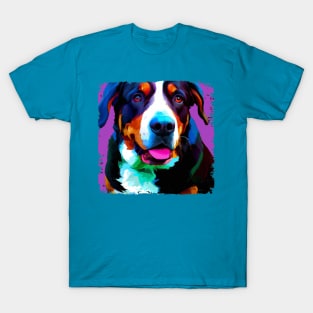 Greater Swiss Mountain Dog Pop Art - Dog Lover Gifts T-Shirt